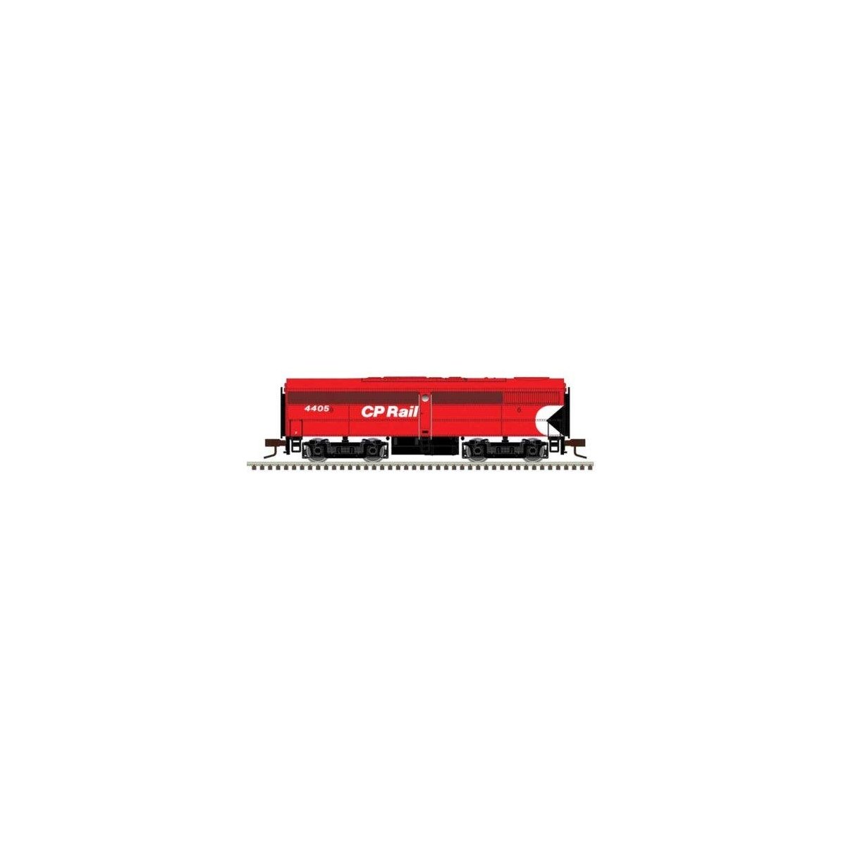 Alco FB1 - Sound and DCC - Master(R) Gold -- Canadian Pacific 4406 (Action Red, white, black, Multimark Logo), N, Atlas Model Ra