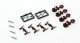 True-Scale Coupler -- Short Shank (brown) pkg(4), N, Micro Trains Line 122300