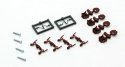 True-Scale Coupler -- Short Shank (brown) pkg(4), N, Micro Trains Line 122300