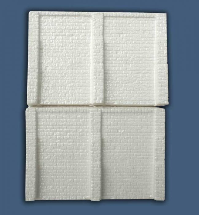 Retaining Wall -- Cut Stone pkg(2), N, Monroe Models 206