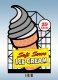 Ice Cream Cone Animated Billboard -- Small for HO and N Scales, 1-3/8 x 2-3/16′ 3.6 x, All Scales, Micro Structures 443002