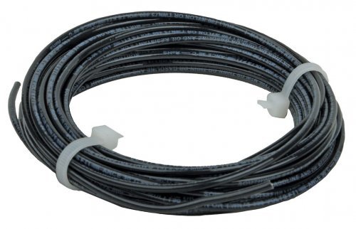 DCC Main Bus 14AWG Wire -- Black 25′ 7.6m, All Scales, NCE Corporation 284
