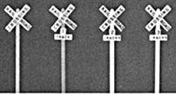 Crossbucks -- Kit pkg(4), HO, Pikestuff 1017