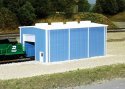 Small Engine House -- Scale 30 x 60′ 9.1 x 18.3m (blue), N, Pikestuff 8002