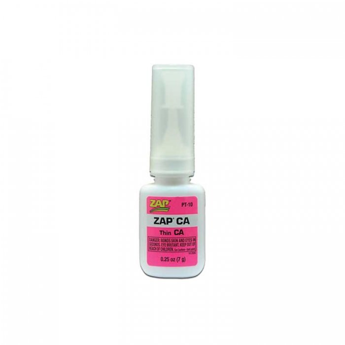 ZAP/CA Super-Thin Instant Adhesive -- 1/4oz 7.4mL, All Scales, Robart Mfg Inc 434