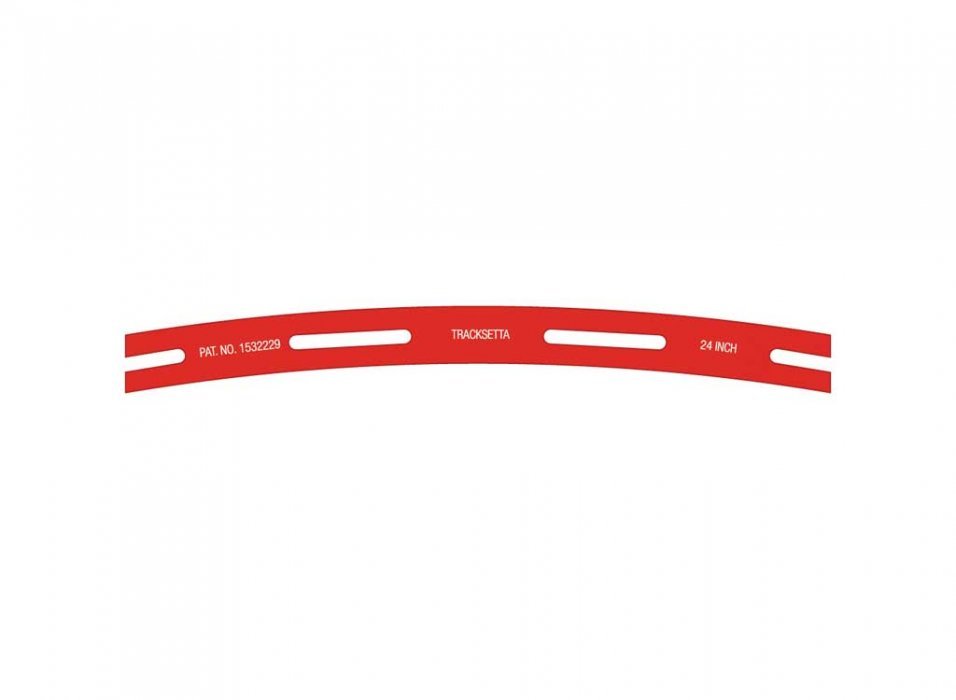 Tracksetta Track Laying Template -- 30′ 76.2cm Radius Curve, HO, Peco OOT30