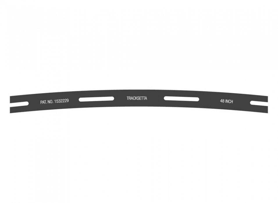 Tracksetta Track Laying Template -- 48′ 121.9cm Radius Curve, HO, Peco OOT48
