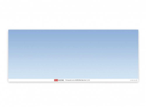 Backscene Photographic Background 95 x 13′ 240 x 33.3cm -- Plain Sky, All Scales, Peco SKP02