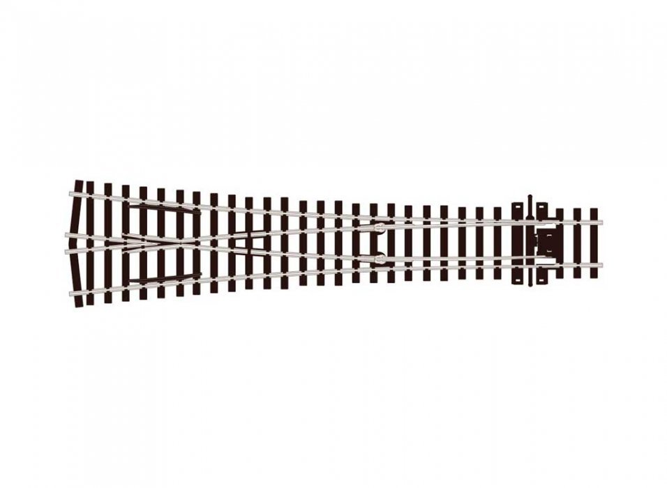 Code 75 Streamline Wye Turnout -- Large Radius, Electrofrog, HO, Peco SLE198