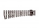 Code 100 Medium Radius Turnout - Streamline -- Left Hand, Electrofrog, On30, Peco SLE596