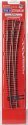 North American Style Code 83 Curved Turnout Electrofrog -- 7 Right, HO, Peco SLE8376
