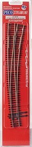 North American Style Code 83 Curved Turnout Electrofrog -- 7 Right, HO, Peco SLE8376