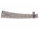 North American Style Code 83 Curved Turnout Electrofrog -- 7 Right, HO, Peco SLE8376