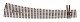 North American Style Code 83 Curved Turnout Electrofrog -- 7 Right, HO, Peco SLE8376