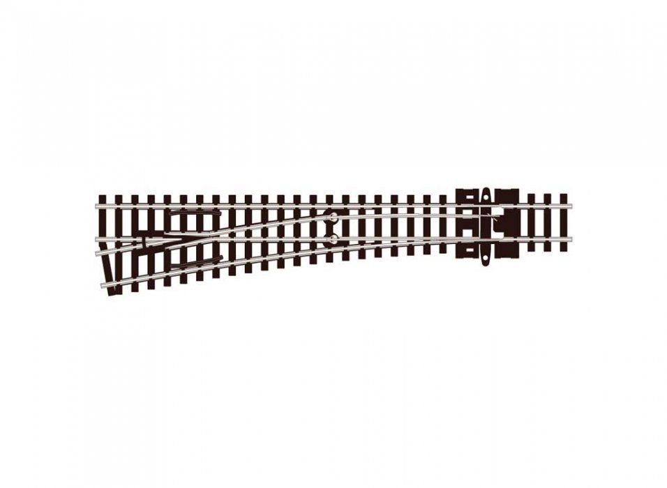 Code 55 Unifrog Medium-Radius Turnout -- Left Hand, N, Peco SLU396F
