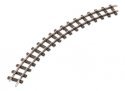 OO-9/HOe Curved Track - Setrack -- 1 9′ 22.8cm Radius, 45 Degree Sections, Double Sections pkg(4), HOn30, Peco ST412