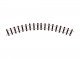 OO-9/HOe Curved Track - Setrack -- 1 9′ 22.8cm Radius, 45 Degree Sections, Double Sections pkg(4), HOn30, Peco ST412