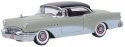 1955 Buick Century - Assembled -- Carlsbad Black, Windsor Grey, Dover White, HO, Oxford Diecast 87BC55007