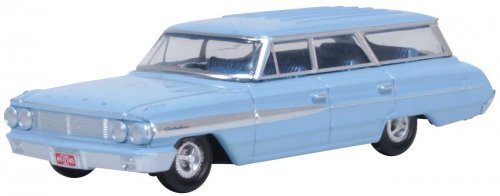 1964 Ford Country Sedan Station Wagon - Assembled -- Skylight Blue, HO, Oxford Diecast 87FC64001