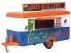 Concession Trailer - Assembled -- Loch Side Cafe (blue, white, brown, red), HO, Oxford Diecast 87TR020