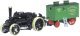 1918 Fowler BB1 Plowing Engine w/Living Trailer - Assembled -- No. 15222 Bristol Rover (black, A, N, Oxford Diecast NFBB002