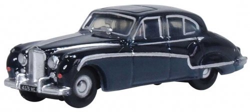 1956 Jaguar MKVIII Sedan - Assembled -- Indigo Blue, Cotswold Blue, N, Oxford Diecast NJAG8003