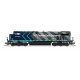 GE ES44AC GEVO - Standard DC - Stealth -- Florida East Coast 810 (Grupo Mexico Scheme, gray, teal, green), N, Broadway Limited I