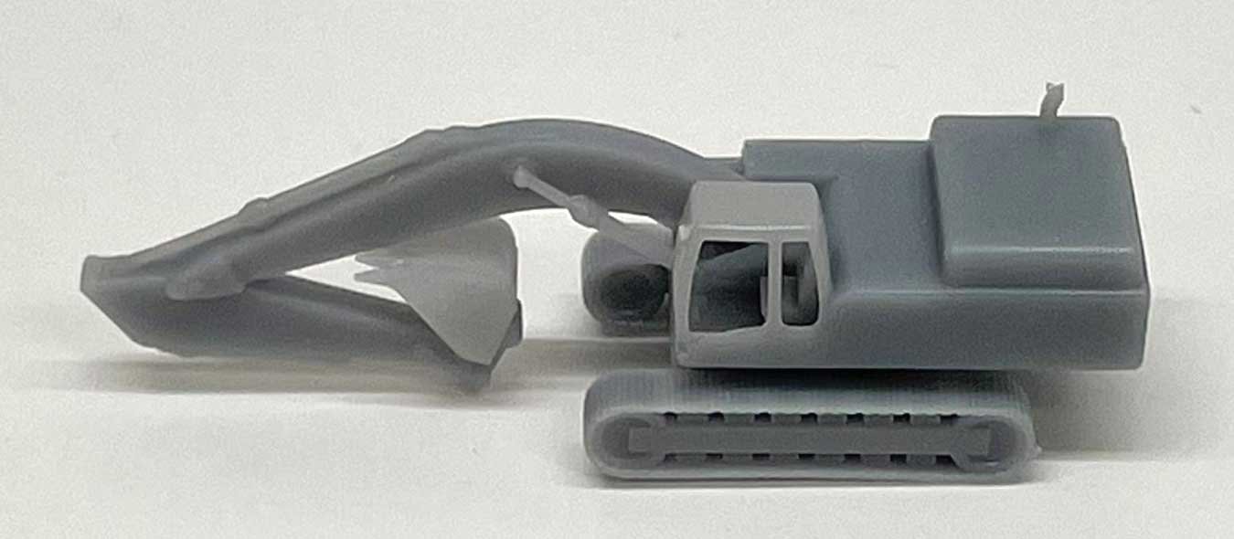 Excavator/Backhoe - 3-D Printed Kit -- Undecorated, N, Phoenix Precision Models 30015