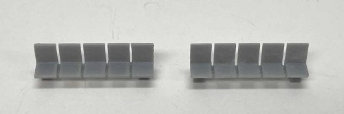 Platform/Waiting Room Seats - Flat Back and Seat -- Unpainted 3D Print pkg(3), N, Phoenix Precision Models 30697