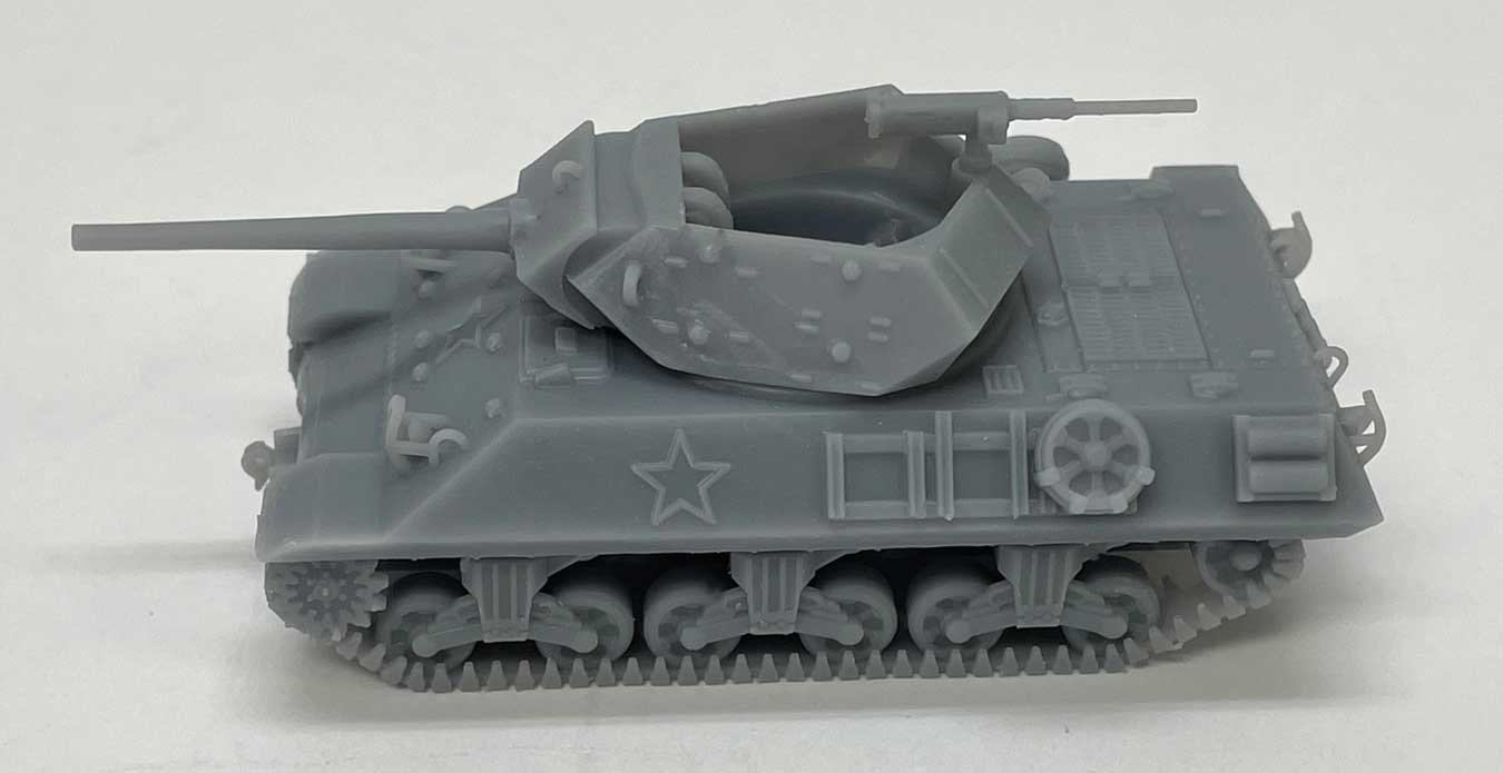 M10 Wolverine Tank - 3-D Printed Kit -- Unpainted, HO, Phoenix Precision Models 31145