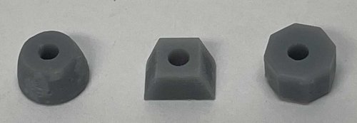 Bases for Gas Station Sign - 3D Printed Parts -- 1 Set of 3 Styles (unpainted), HO, Phoenix Precision Models 31670