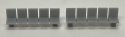 Platform/Waiting Room Seats - Slit Back and Seat -- Unpainted 3D Print pkg(2), HO, Phoenix Precision Models 31698