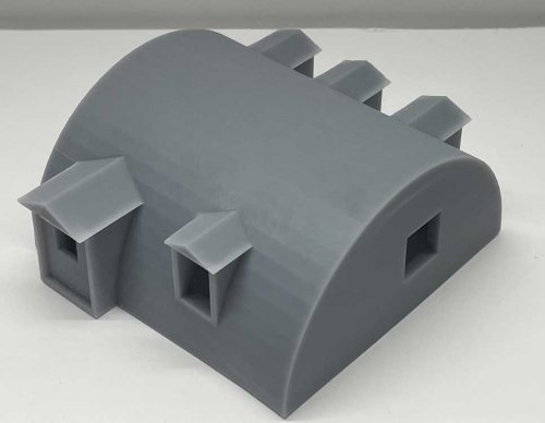 Quonset Hut Office with Glass - 3-D Printed Parts -- Kit, HO, Phoenix Precision Models 31810