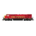 GE ES44AC GEVO - Standard DC - Stealth -- Iowa Interstate 516 (Rock Island Heritage 30th Anniversary, red, yellow), N, Broadway 