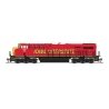 GE ES44AC GEVO - Standard DC - Stealth -- Iowa Interstate 516 (Rock Island Heritage 30th Anniversary, red, yellow), N, Broadway 