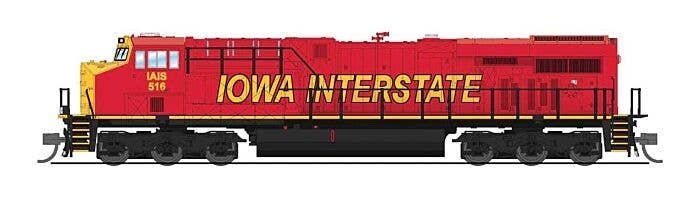 GE ES44AC GEVO - Standard DC - Stealth -- Iowa Interstate 516 (Rock Island Heritage 30th Anniversary, red, yellow), N, Broadway 