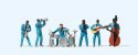 Jazz Band with Instruments -- pkg(6), HO, Preiser Kg 10112