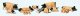 Pigs -- Light Brown, Black pkg(8), HO, Preiser Kg 10149