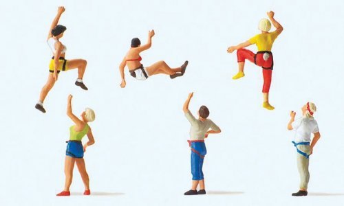 Recreation & Sports -- Freeclimbers pkg(6), HO, Preiser Kg 10606
