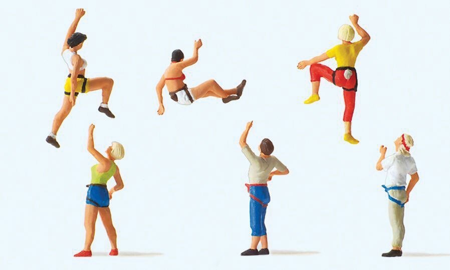 Recreation & Sports -- Freeclimbers pkg(6), HO, Preiser Kg 10606