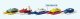 Pedal Boat Rental w/German Sign -- 5 Boats, HO, Preiser Kg 10685