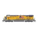 GE ES44AC GEVO - Standard DC - Stealth -- Union Pacific 7964 (5000th GEVO, Armour Yellow, gray, Large US Flag), N, Broadway Limi