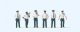 Working People -- North American-Style City Policemen pkg(6), HO, Preiser Kg 10797