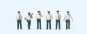 Working People -- North American-Style City Policemen pkg(6), HO, Preiser Kg 10797