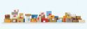 Parcels pkg(40), HO, Preiser Kg 17703