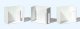 Room Interior Walls -- White pkg(3), HO, Preiser Kg 19652