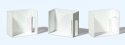 Room Interior Walls -- White pkg(3), HO, Preiser Kg 19652