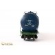 Tank car - wagon - for viscous petroleum products with UNI-TEMP system of a warming up of cargoes - HO - Onega 15-1443-1001