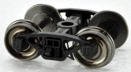 PRR Coil Semi-Elliptical Freight Trucks with Metal Wheels -- 1 Pair, HO, Bowser Manufacturing Co. 40194