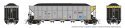 AutoFlood III Rapid Discharge Coal Hopper w/Load 6-Pack - Ready to Run -- Union Pacific Set 2, HO, Rapido Trains Inc 169062